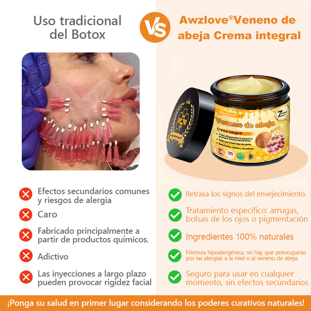 Hecho y enviado desde España✅ AWZLOVE® Crema Integral de Veneno de Abeja🔥 ¡ÚLTIMO DÍA con 80% de DESCUENTO!☘️