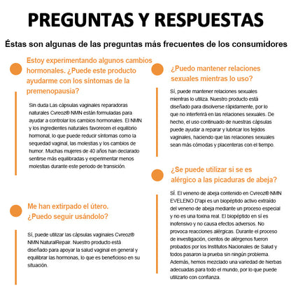 𝐂𝐯𝐫𝐞𝐨𝐳® Cápsulas Vaginales Naturales Reparadoras con Veneno de Abeja y NMN👩‍❤️‍👩[𝐅𝐨𝐫 𝐚𝐥𝐥 𝐯𝐚𝐠𝐢𝐧𝐚𝐥 𝐚𝐧𝐝 𝐡𝐨𝐫𝐦𝐨𝐧𝐚𝐥 𝐩𝐫𝐨𝐛𝐥𝐞𝐦𝐬]👩‍❤️‍👩